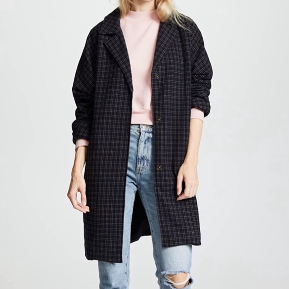 The GREAT. Tour Coat in Checked Twill - Picture 9 of 9